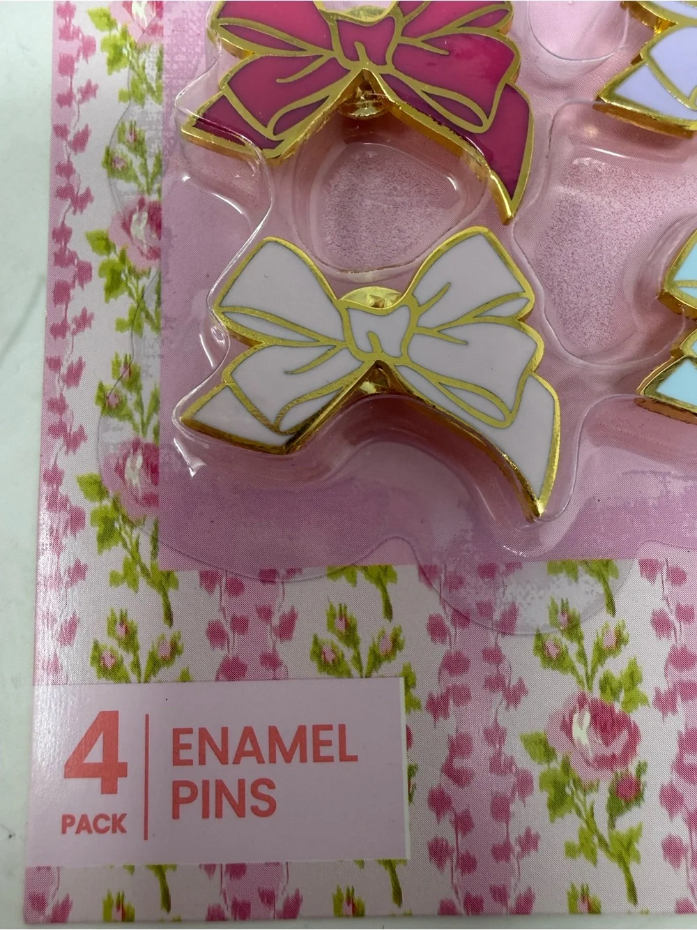 LoveShackFancy x Target - Yoobi 4 Pack Enamel Pins for bags, backpacks NWT